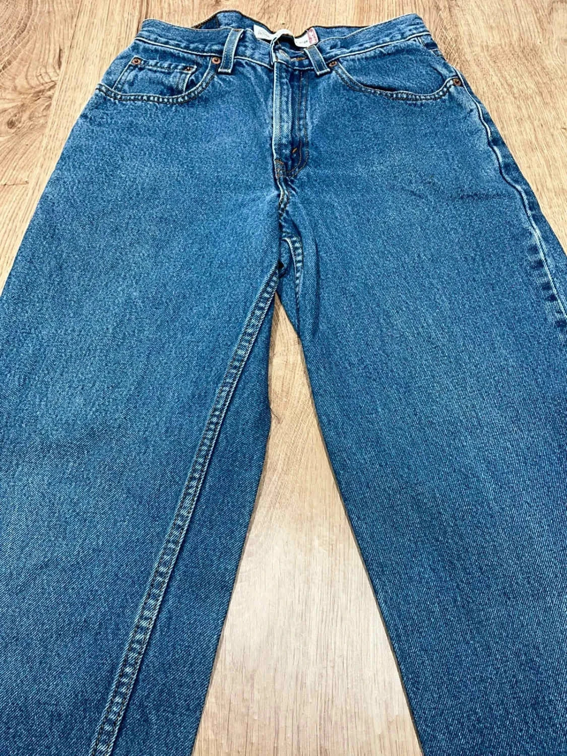 Jean Levi's 550 Relaxed Fit Unisexe W28 L32 Vintage 100% Coton Bleu délavé – photo 6